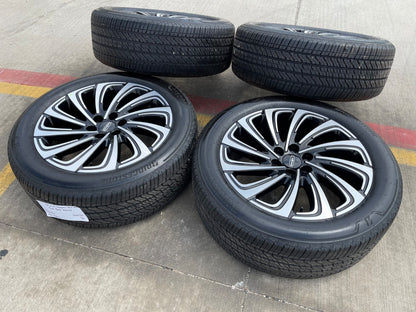 22" Lincoln Navigator OEM 10666 rims wheels BLACK LABEL BRIDGESTONE NEW