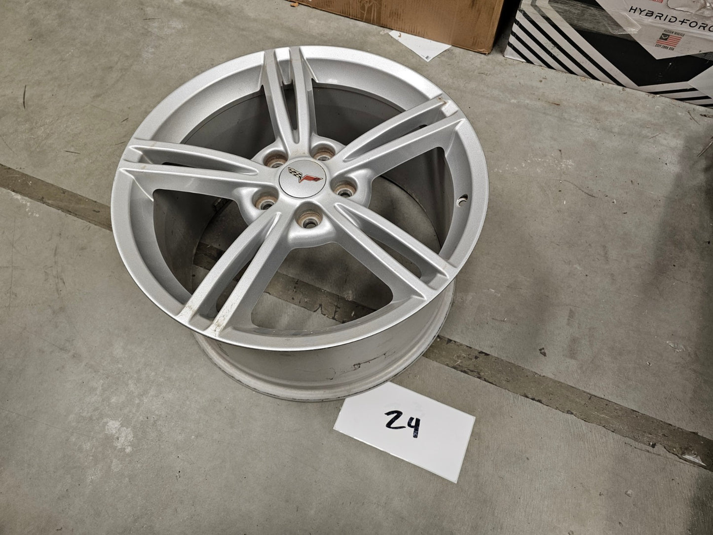 19x10 Chevy Corvette OEM rim wheel 5343 REAR 2006 2007 2008 2009 2010