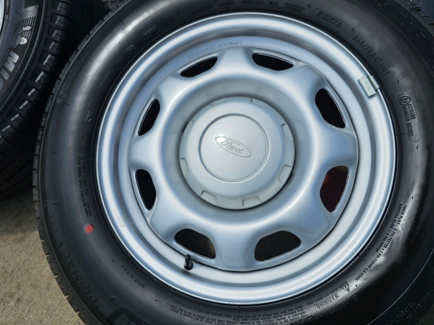 17" Ford F-150 OEM rims wheels 3857 tires steel 2022 2023 2024 2025 MICHELIN NEW
