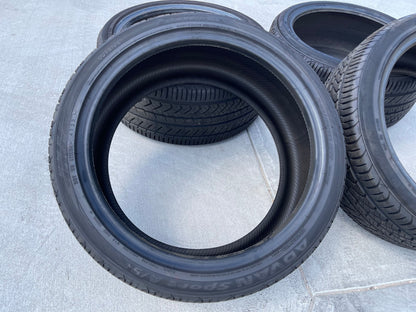 (2) 245/40R19 + (2) 275/35R19 Yokohama Advan Sport A/S+ Plus 98Y XL tires SET