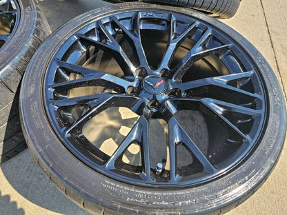 19x10 20x12 Chevy Corvette STINGRAY C7 OEM wheels rims 5734 5736 black tires