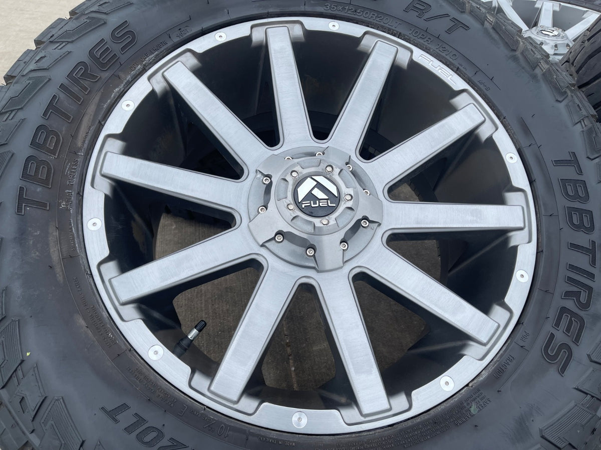 20x9 FUEL Contra D714 Silverado Ford F-150 RAM wheels rims 6x139 6x135
