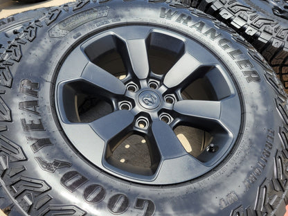 18" Dodge Ram 1500 Rebel Black OEM 2671 wheels rims 33" M/T NEW