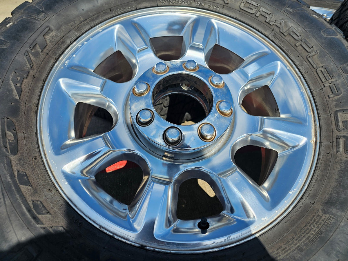 20" Ford F-250 F-350 OEM 3844 LARIAT rims wheels tires NITRO 35"