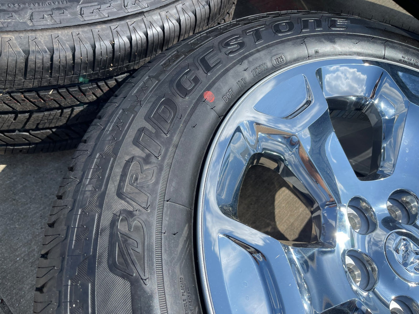 20" Dodge Ram 1500 OEM Laramie CHROME 2680 wheels rims 2025 2026 BRIDGESTONE NEW