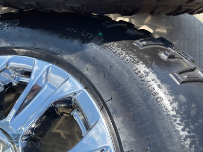 18" Ford F-250 F-350 TREMOR OEM CHROME rims wheels 10097 tires GOODYEAR 35"