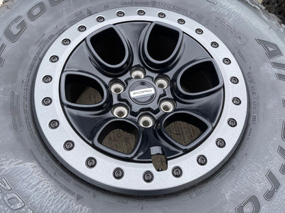 17" Ford F-150 Raptor OEM BEADLOCK rims wheels 10459 95210 BFG KO2 37" tires NEW