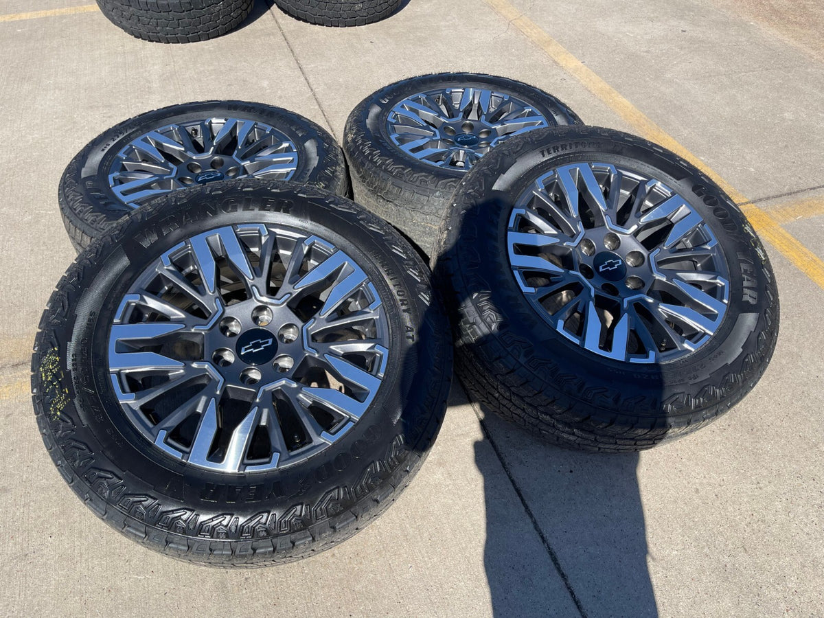 20" Chevy Silverado Z71 GMC Sierra Canyon OEM wheels rims 2025 2026 2027 NEW