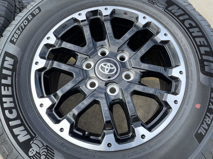 18" Toyota Tundra TRD OEM black wheels rims 75273 Sequoia 2024 2025 2026