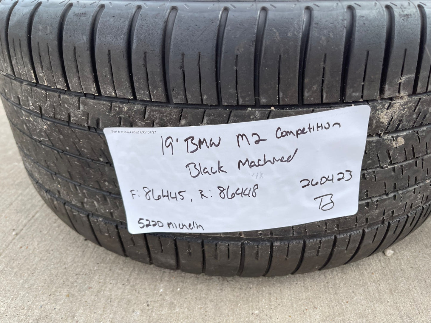 19" BMW M2 640i 650i OEM 86445 86448 F87 wheels rims 5x120 tires MICHELIN