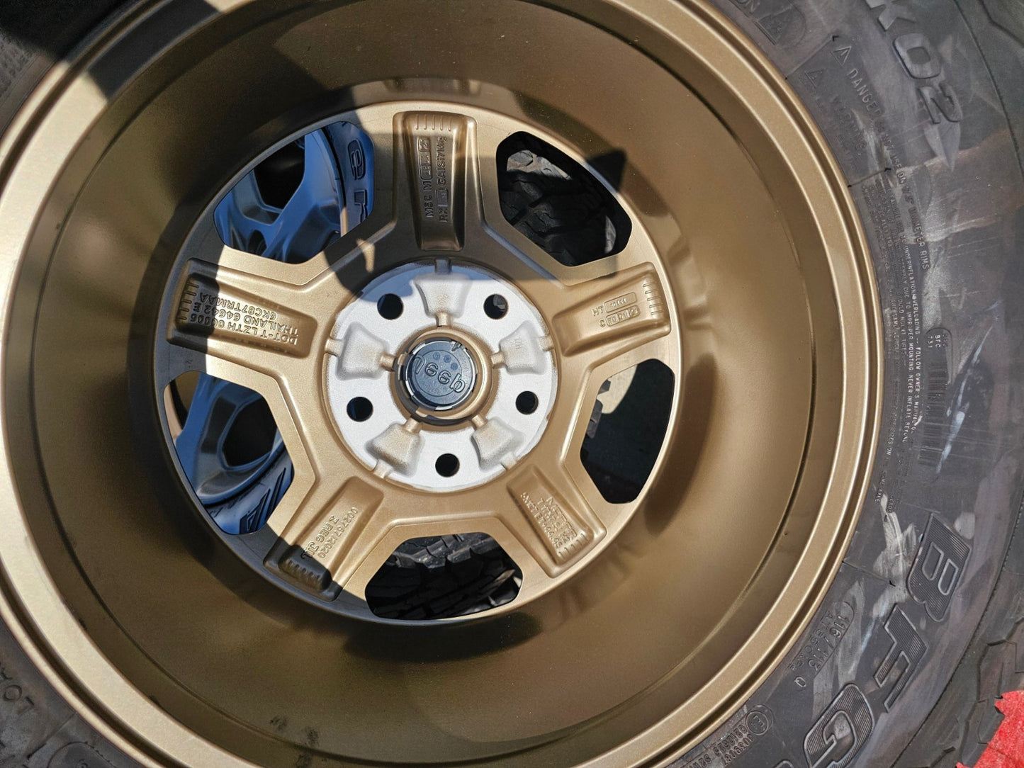 17" Jeep Gladiator RUBICON OEM wheels rims BRONZE Wrangler 9236 SET BFG A/T 33"