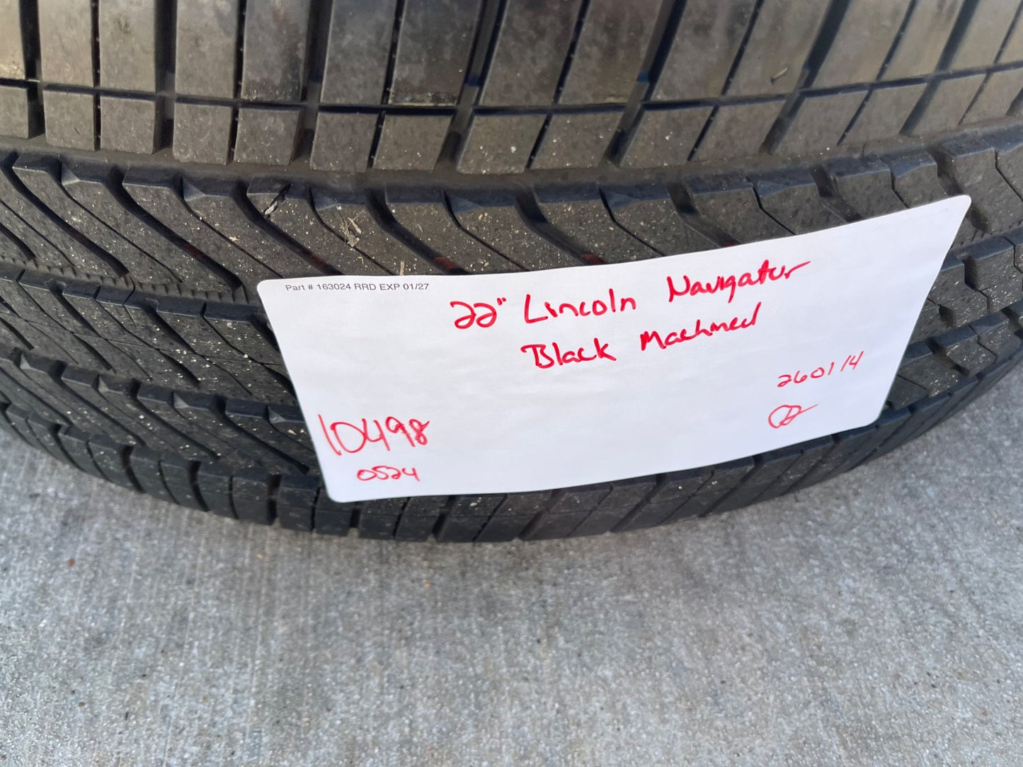 22" Lincoln Navigator L OEM 95385 10498 rims wheels 2022 2023 2024 2025 2026