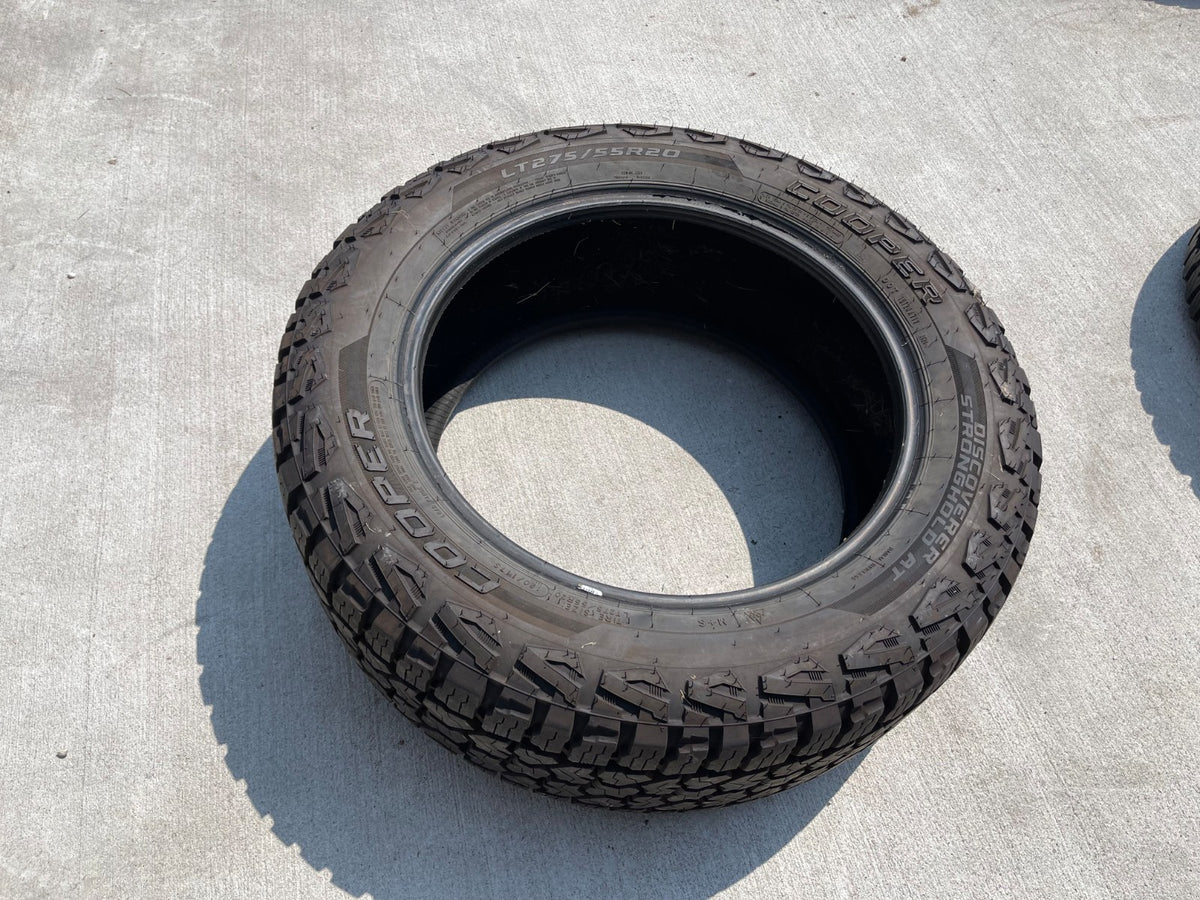 (1) 275/55/20 Cooper Discoverer Stronghold A/T tire 120S 275/55R20 LRE LT 10 ply