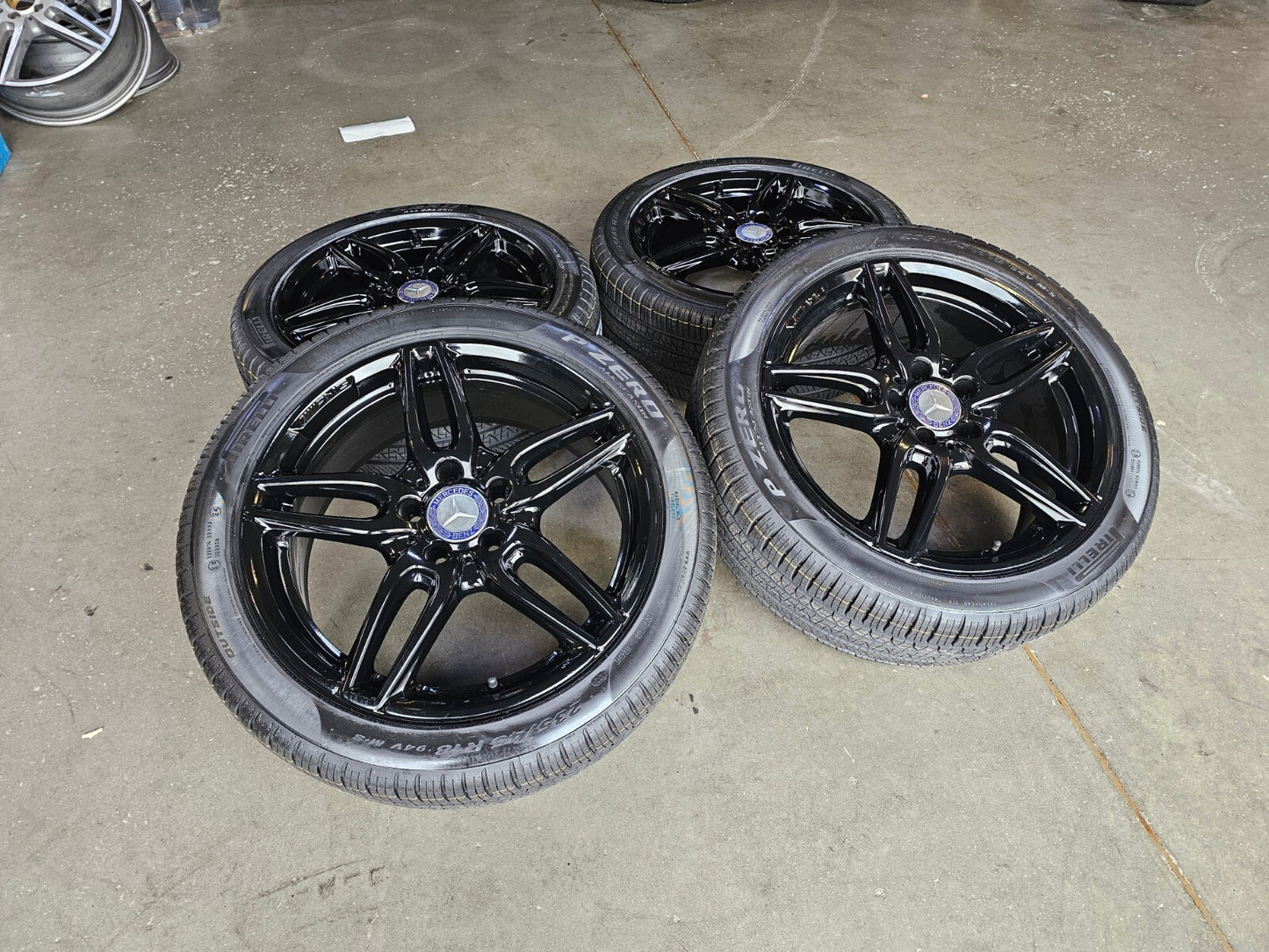 18" Mercedes CLA250 C E S Class OEM 85530 wheels rims tires NEW