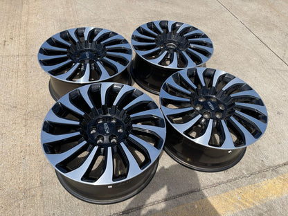 22" Lincoln Navigator OEM rims wheels 10499 95383 Black Label 2023 2024 2025