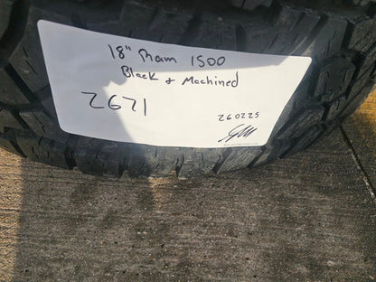 18" Dodge Ram 1500 Rebel Black OEM 2671 wheels rims TOYO A/T3 35"