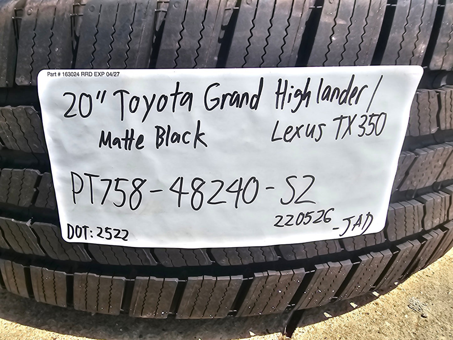 20" Toyota Grand Highlander OEM wheel rim 42603 Lexus TX350 MICHELIN NEW