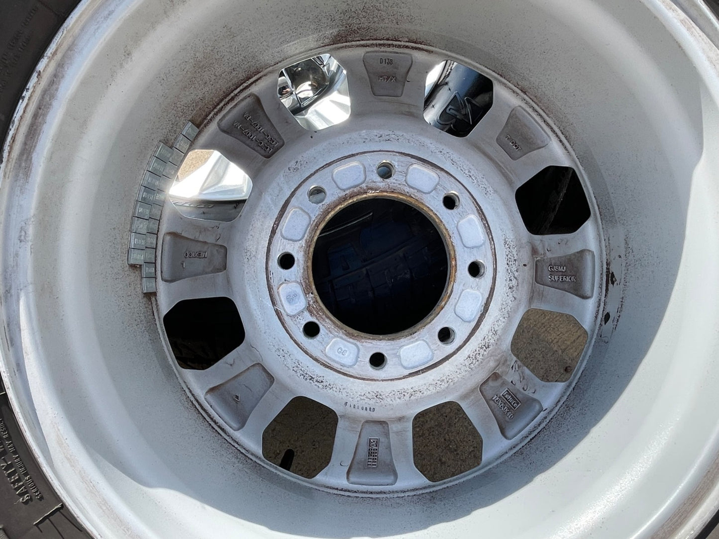 18" Ford F-250 F-350 OEM rims wheels 10097 tires BRIDGESTONE A/T SET