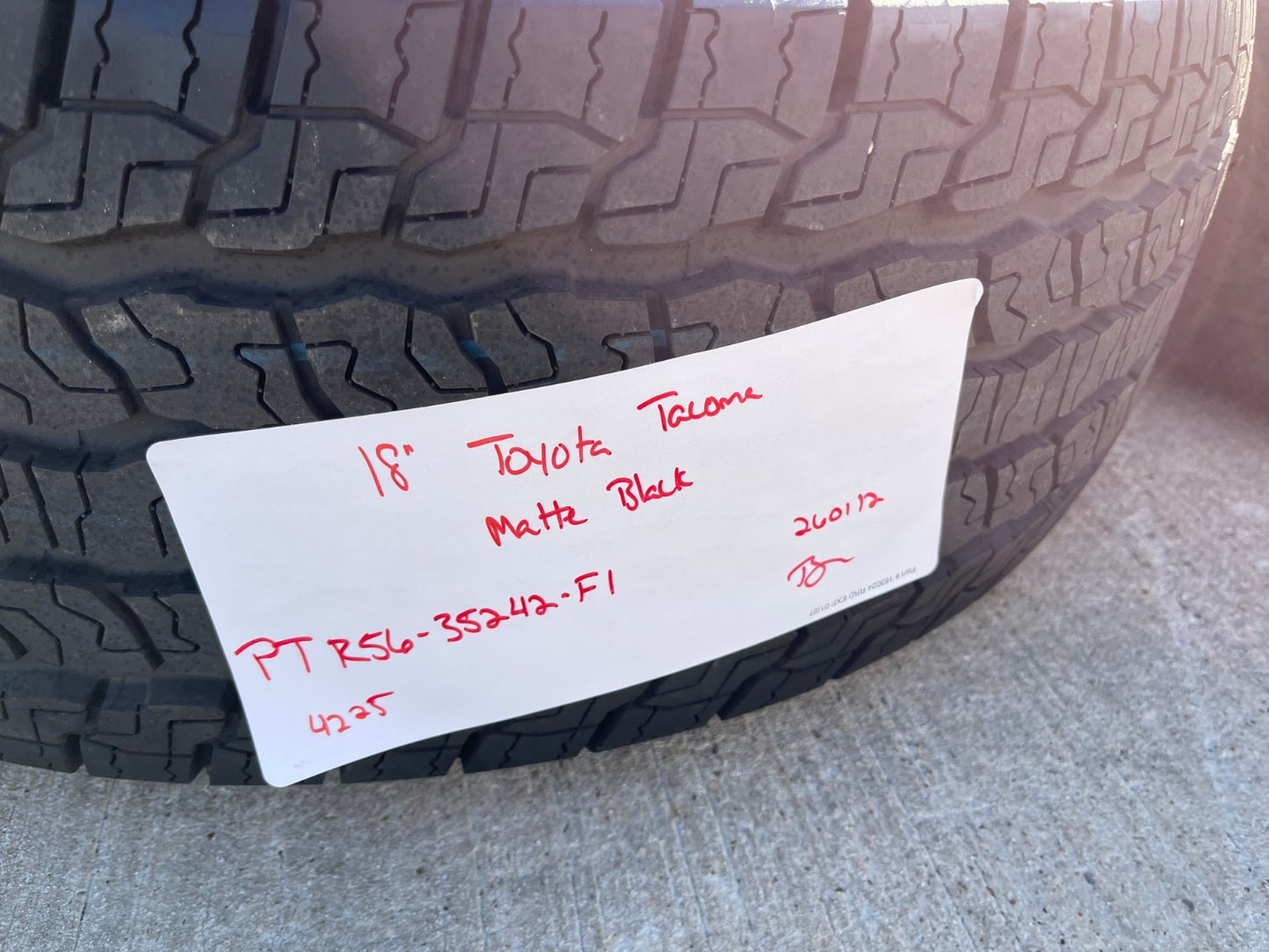 18" Toyota Tacoma 4Runner TRD Pro OEM 95973 wheels rims 2025 2026 GOODYEAR NEW