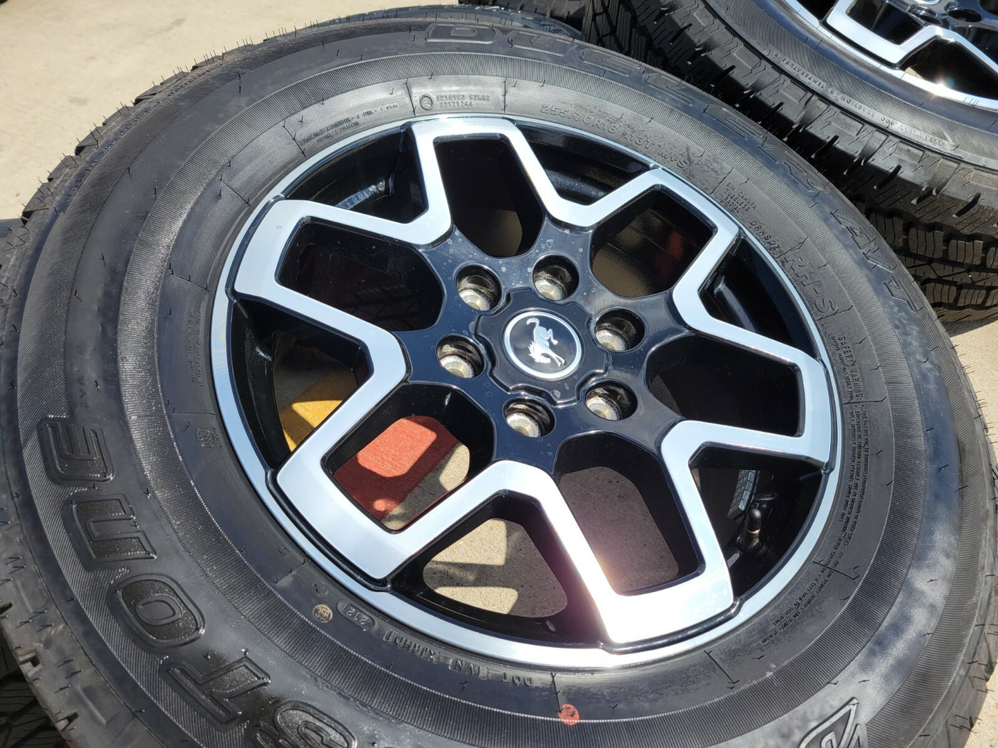 18" Ford Bronco wheels rims tires black 95213 Ranger 2023 2024 2025 2026 NEW