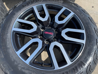 20" GMC Sierra Yukon AT4X Silverado OEM 5914 wheels rims SET GOODYEAR M/T