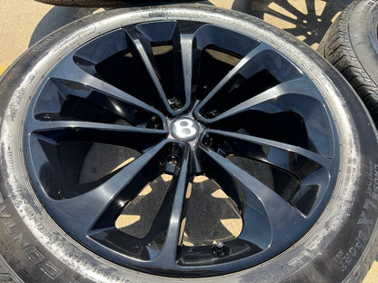 21" Bentley Bentayga OEM wheels rims black Mulliner Continental Flying Spur GT