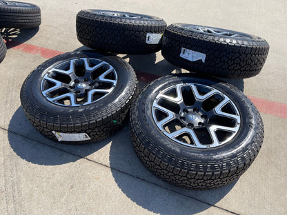 20" Dodge Ram 1500 OEM Laramie wheels rims tires 68583860AA 2024 2025 NEW