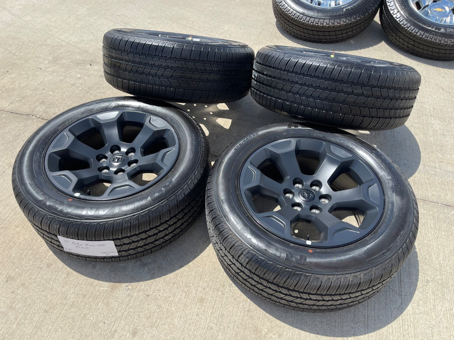 20" Dodge Ram 1500 OEM Laramie Black 2462 2680 wheels rims 2024 2025 2026 NEW