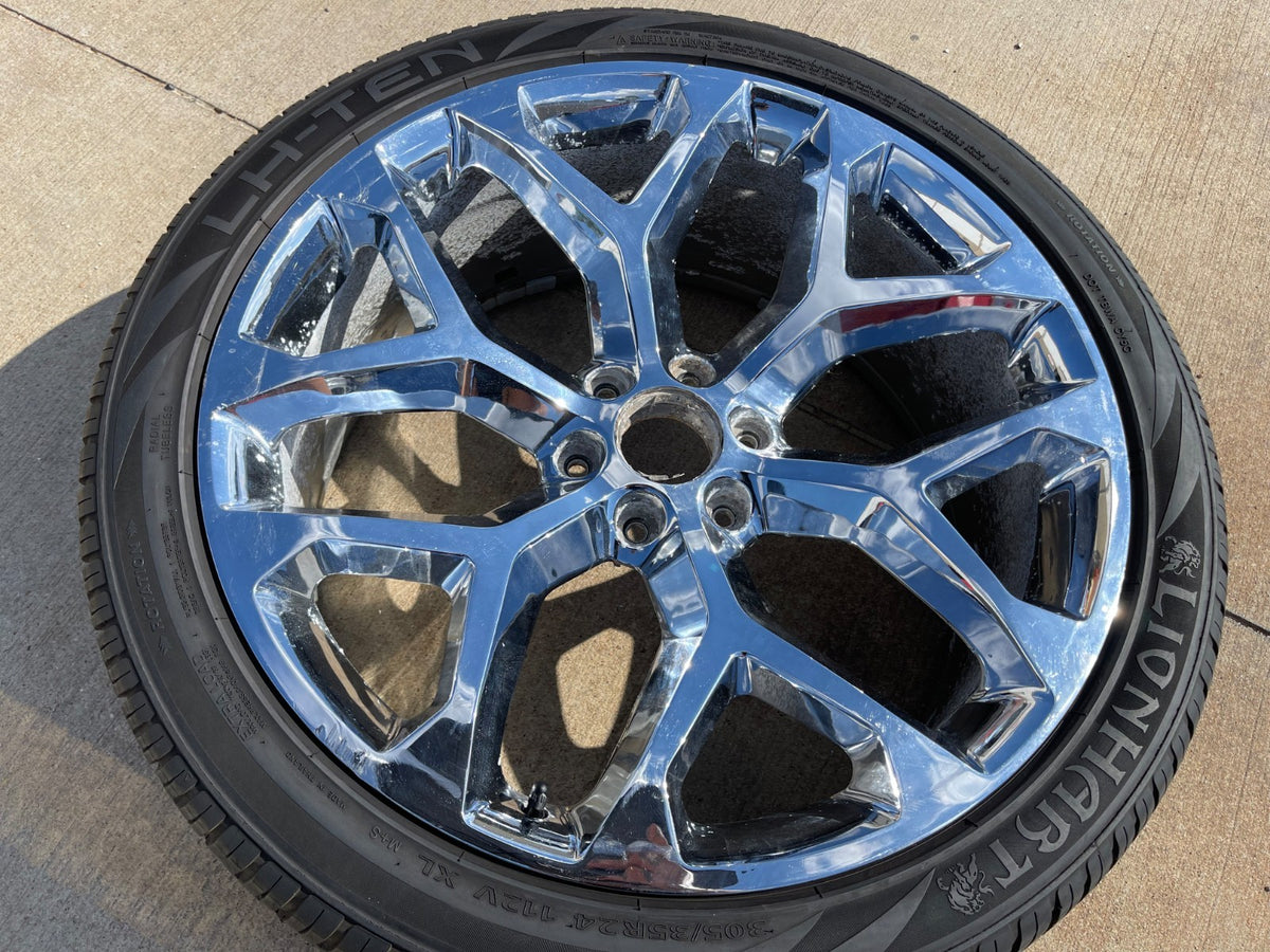 24" 24x9 GMC Yukon Chevy Tahoe 1500 OEM replica wheel rim 5668 spare single