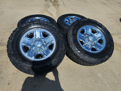18" Dodge Ram 2500 3500 STEEL chrome OEM 2473 wheels rims SET TOYO R/T