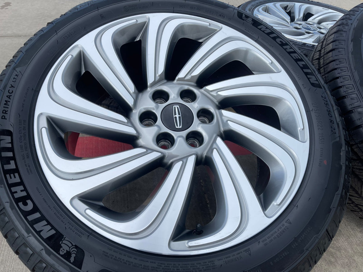 22" Lincoln Navigator BLACK LABEL OEM 10497 rims wheels SET MICHELIN