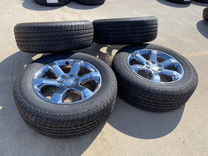 20" Ford F-150 OEM rims wheels CHROME 10347 Expedition SET HANKOOK A/T2 NEW