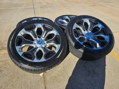 22" Dodge Ram 1500 OEM Laramie rims wheels tires 2685 GOODYEAR NEW
