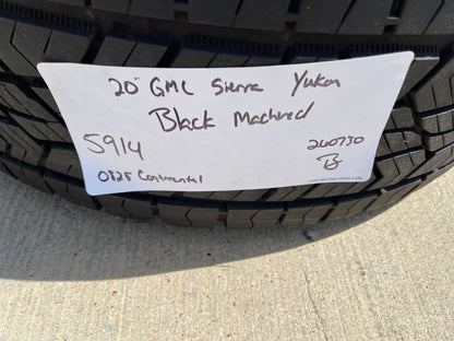20" GMC Sierra Yukon AT4X Silverado OEM 5914 wheels rims SET CONTINENTAL A/T