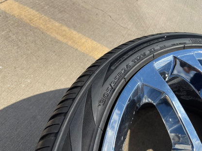 24" 24x9 GMC Yukon Chevy Tahoe 1500 OEM replica wheel rim 5668 spare single