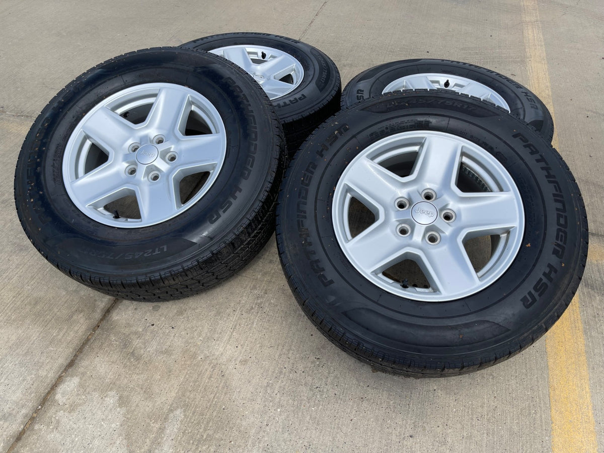 17" Jeep Gladiator OEM wheels rims 9235 Wrangler 2022 2023 2024 2025 2026 SET