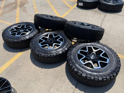 18" Ford Bronco wheels rims black 95213 Ranger tires 2024 2025 NEW BFG KO2 A/T