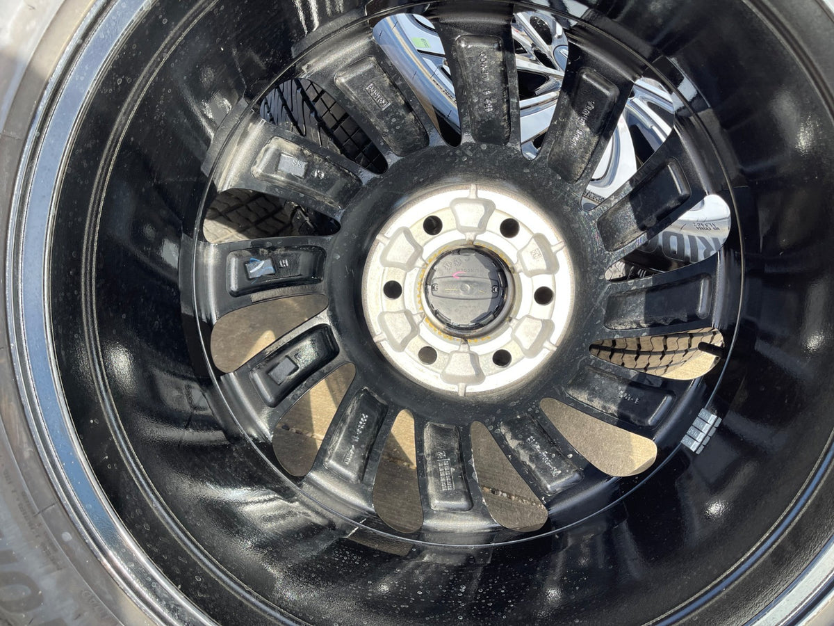 22" Lincoln Navigator OEM 10666 rims wheels BLACK LABEL BRIDGESTONE SET