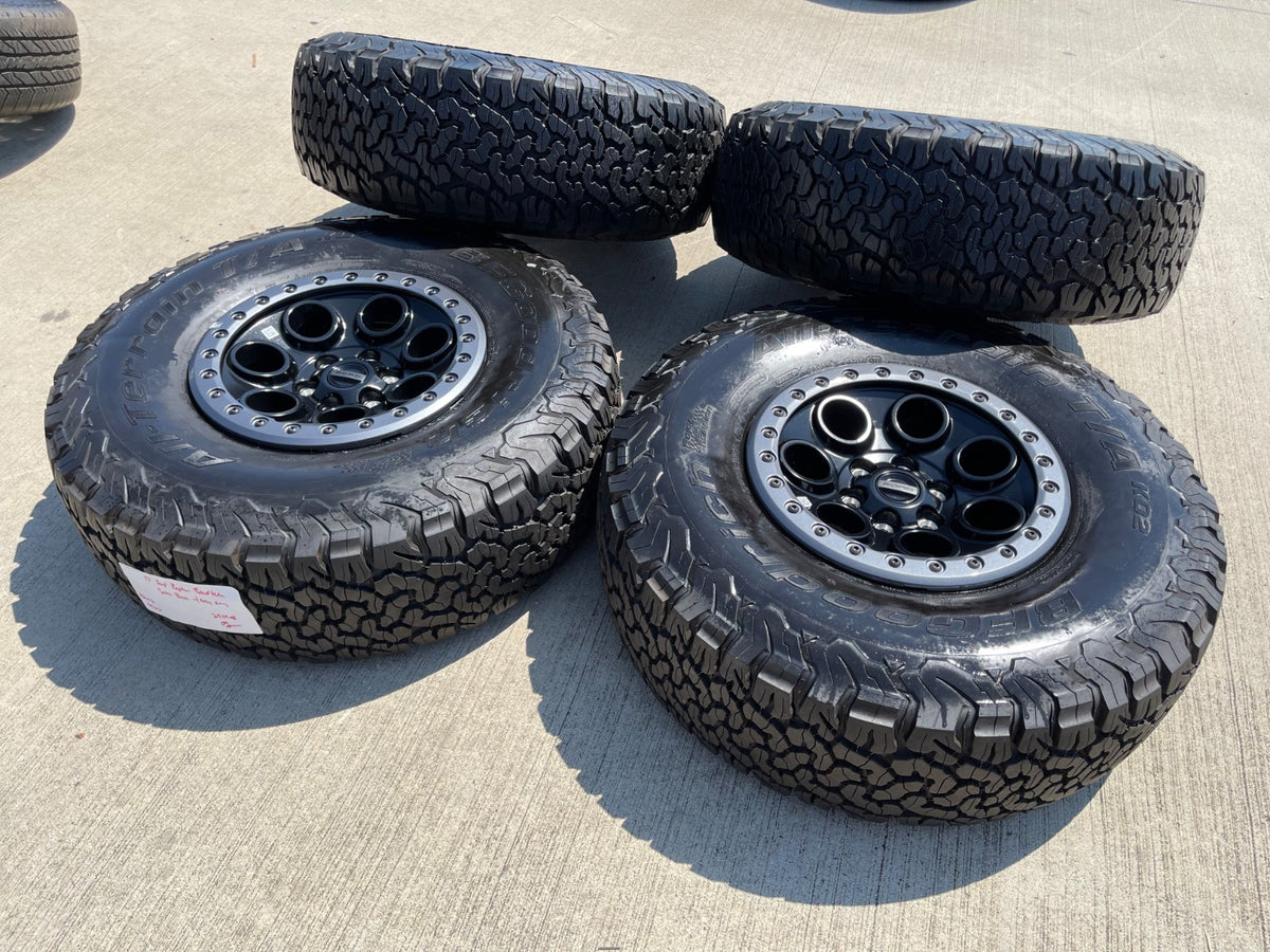 17" Ford F-150 Raptor OEM BEADLOCK 10612 rims wheels BFG KO2 37" SET NEW
