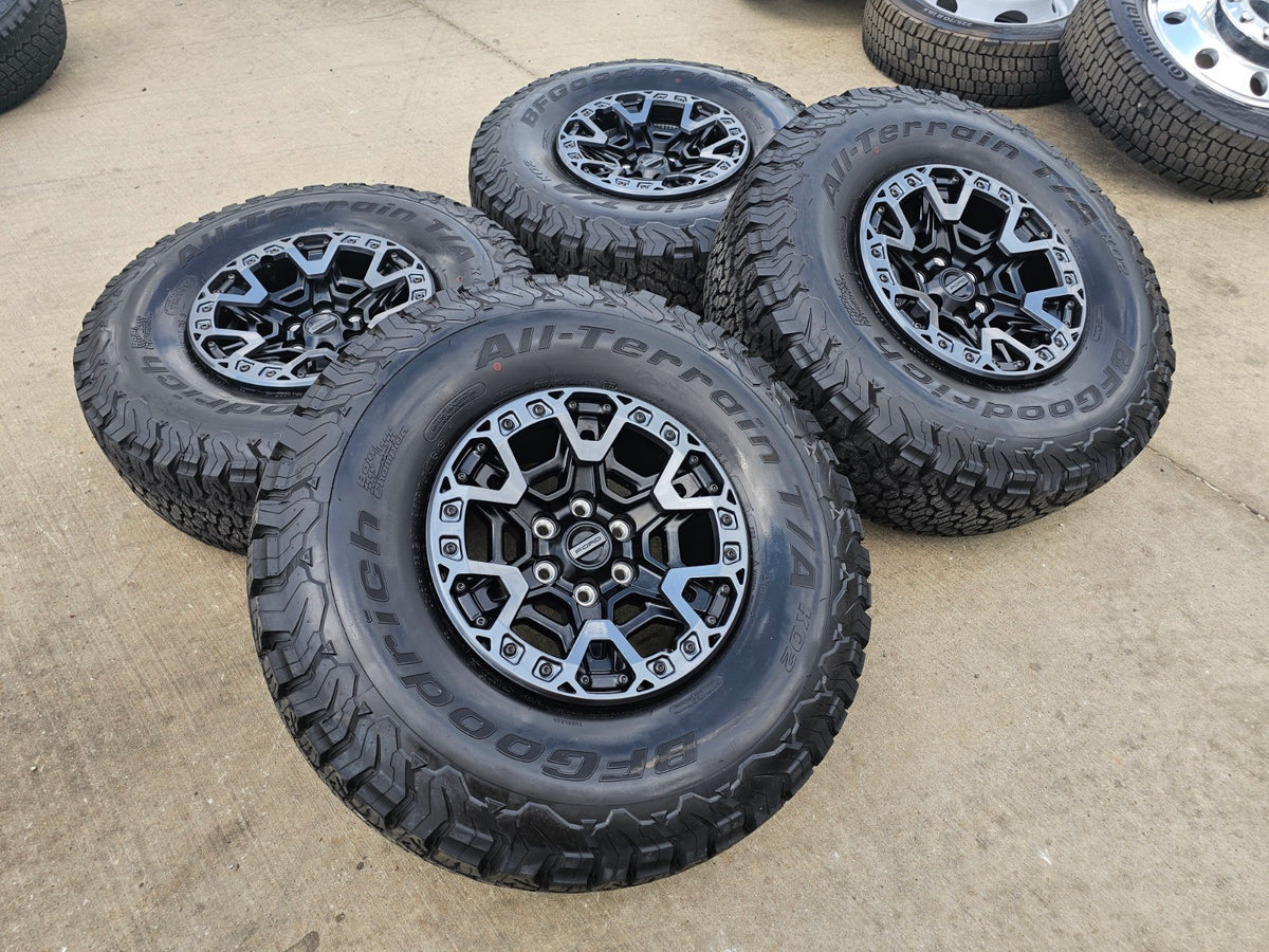 (4) 17" Ford F-150 Raptor R OEM BEADLOCK rims wheels 2024 2025 2026 2027 BFG NEW