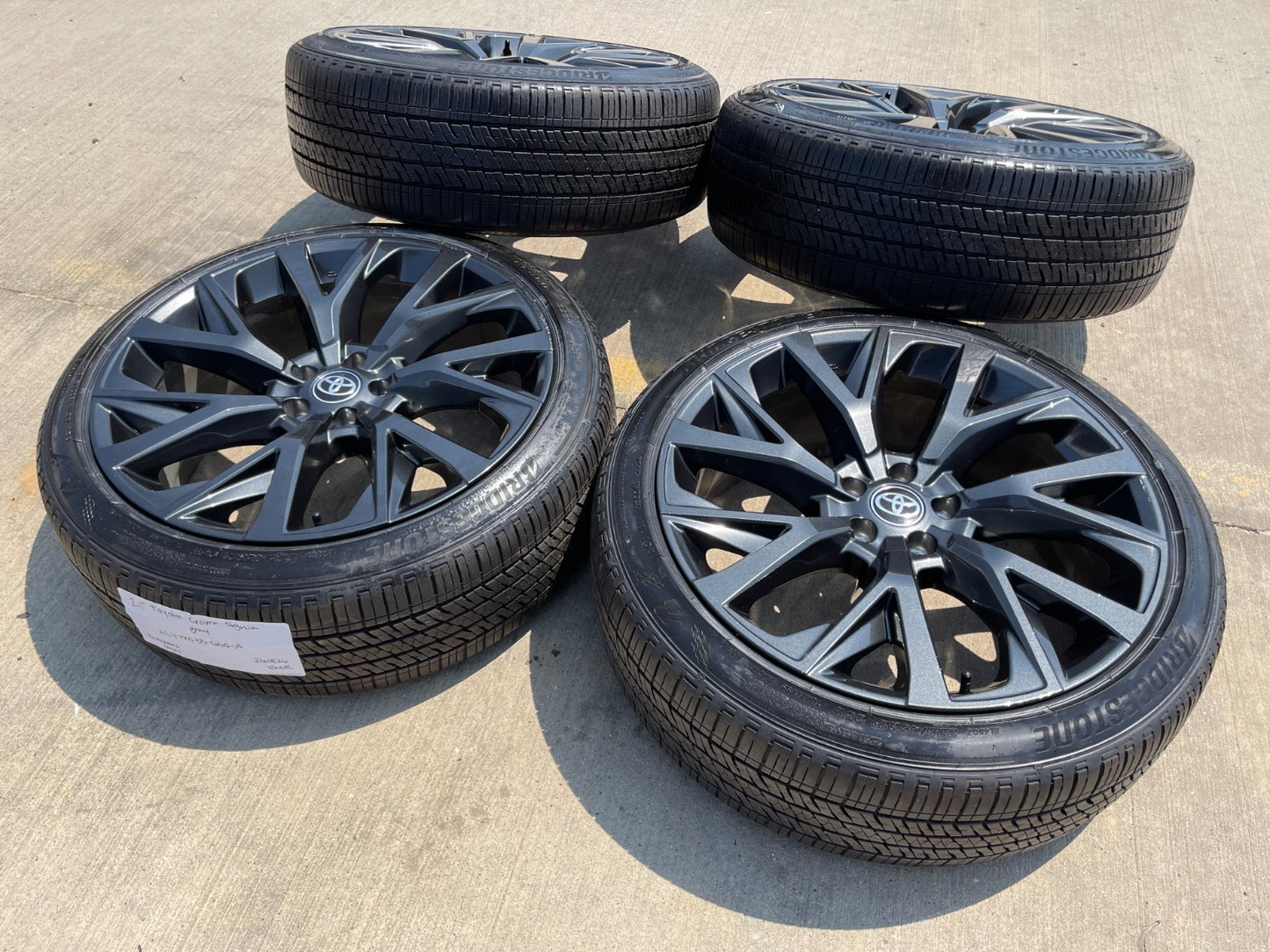 21" Toyota Crown OEM wheels rims Signia Camry Avalon Lexus BRIDGESTONE SET