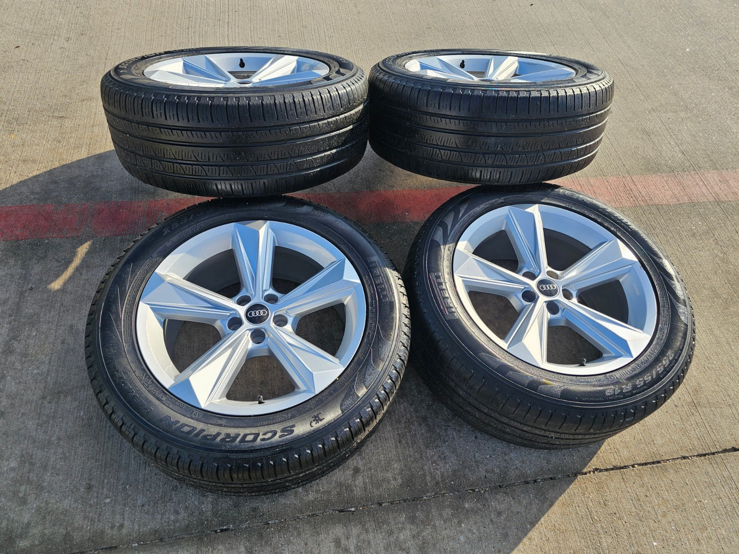 19" Audi Q7 OEM wheels rims Q8 RS S VW Atlas 12052 tires 2022 2023 2024 2025