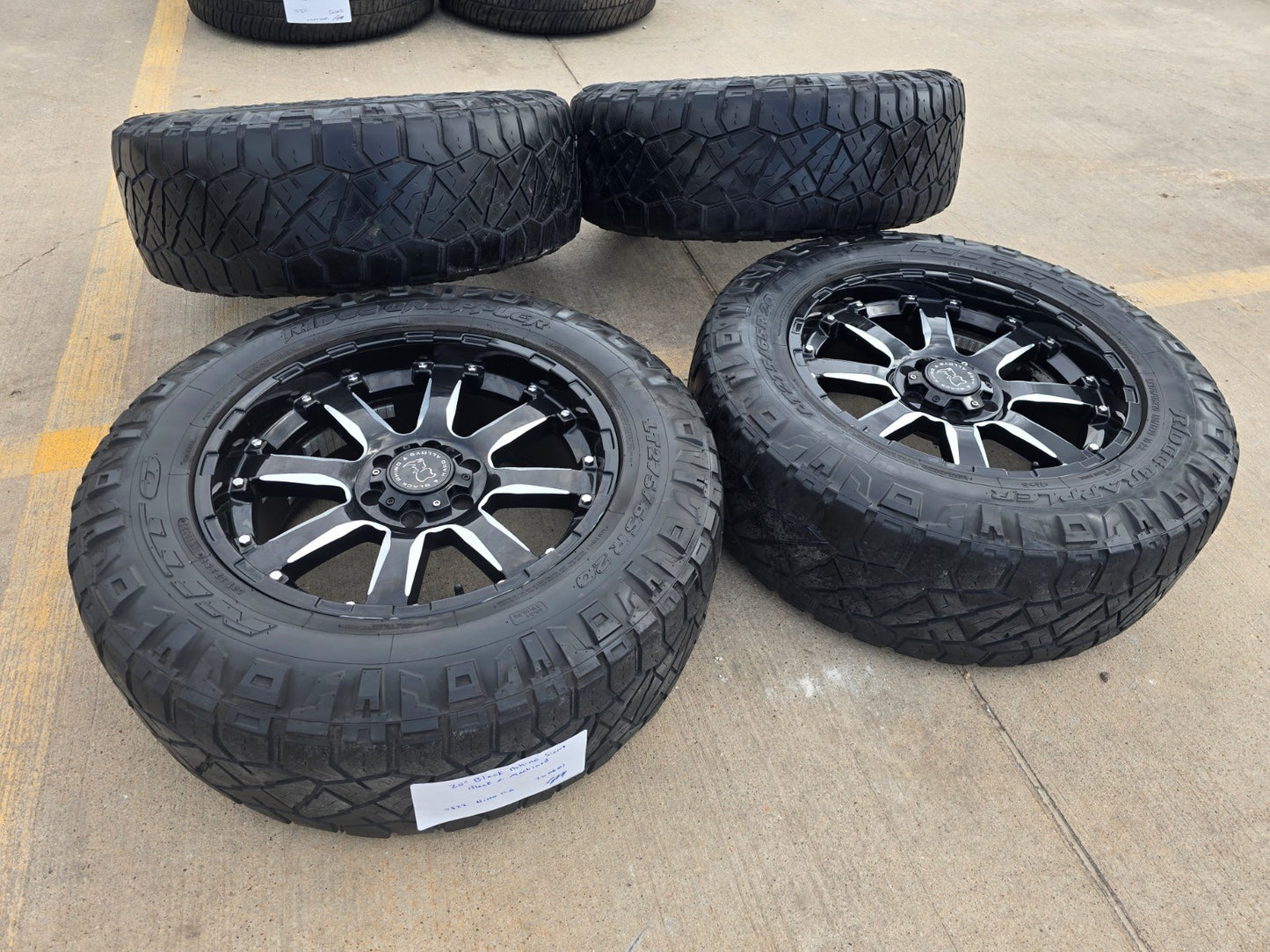 20x9 20" Black Rhino Sierra Chevy Silverado RAM Tacoma wheels rims 6x139 6x5.5