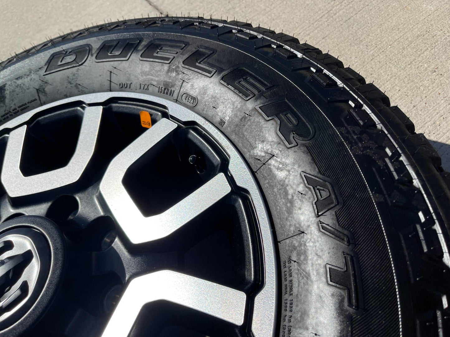 18" Ram 2500 3500 LARAMIE OEM wheels rims 2694 tires BRIDGESTONE A/T NEW 2026