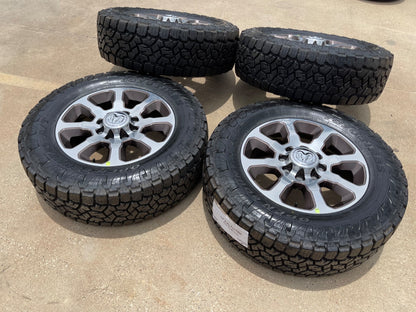 20" Dodge Ram 2500 3500 LARAMIE OEM 2698 wheels rims TAN SET TOYO A/T3 35" NEW