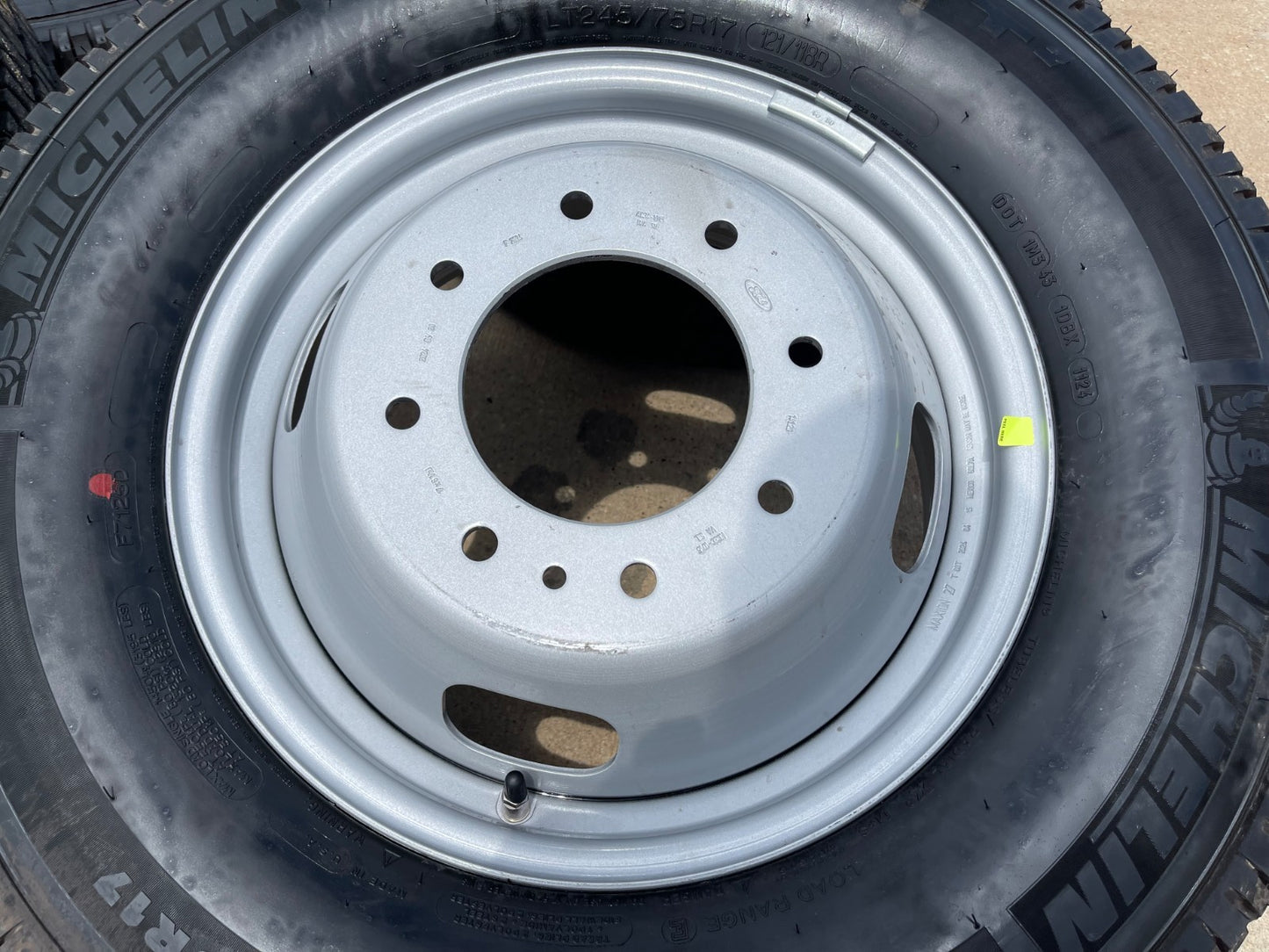 (6) 17" Ford F-350 Dually OEM rims wheels 3615 99016 tires SET MICHELIN A/T NEW