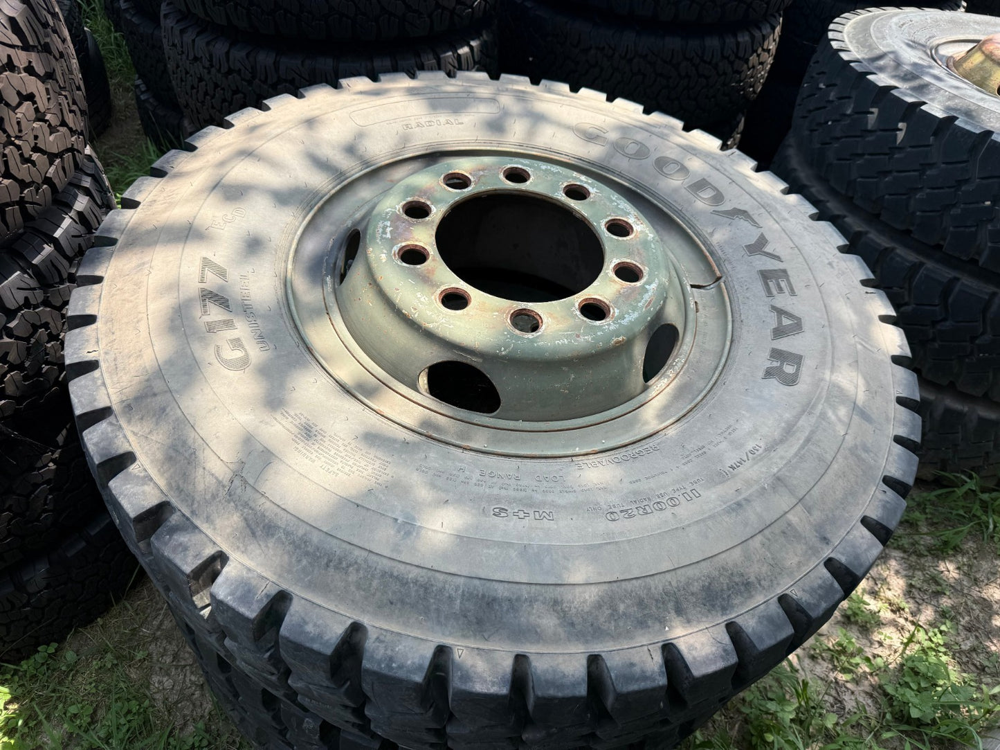 11x20 Military M35 M809 Series Budd 5 ton 6x6 rim wheel OEM 10x275 spare