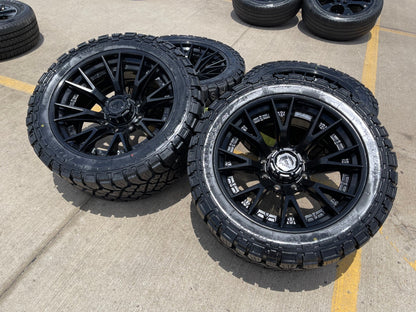 22x10 22" FUEL Fusion Forged Chevy Silverado 2500 3500 wheels rims 8x180 33" NEW