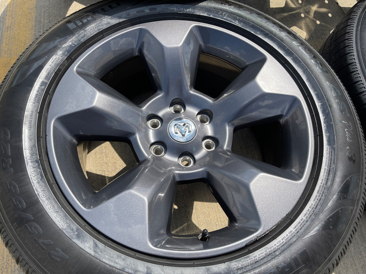 20" Ram 1500 OEM LIMITED Laramie wheels rims gray 2675 2722 PIRELLI