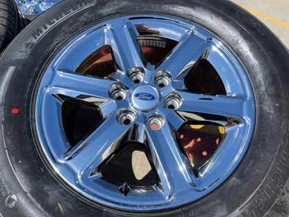 18" Ford F-150 Lariat OEM 10613 95922 CHROME rims wheels Expedition MICHELIN NEW